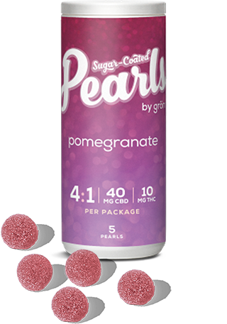 Pomegranate 4:1 CBD: THC Pearls can