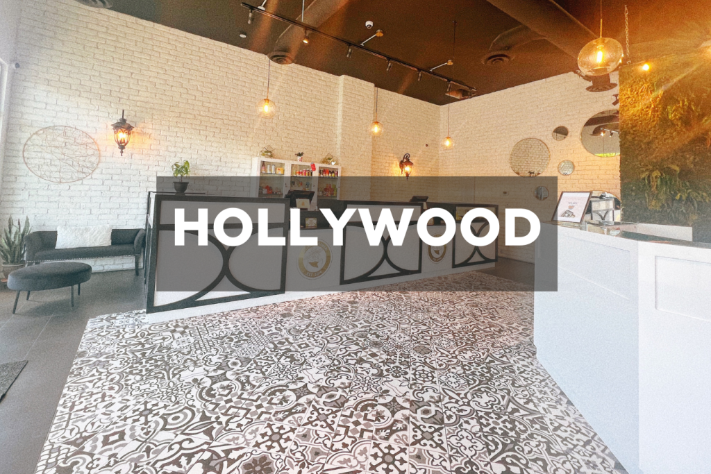 Interior of Eggs Canna's cannabis boutique featuring a stylish, curated retail space